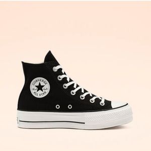Platform Black high top Converse